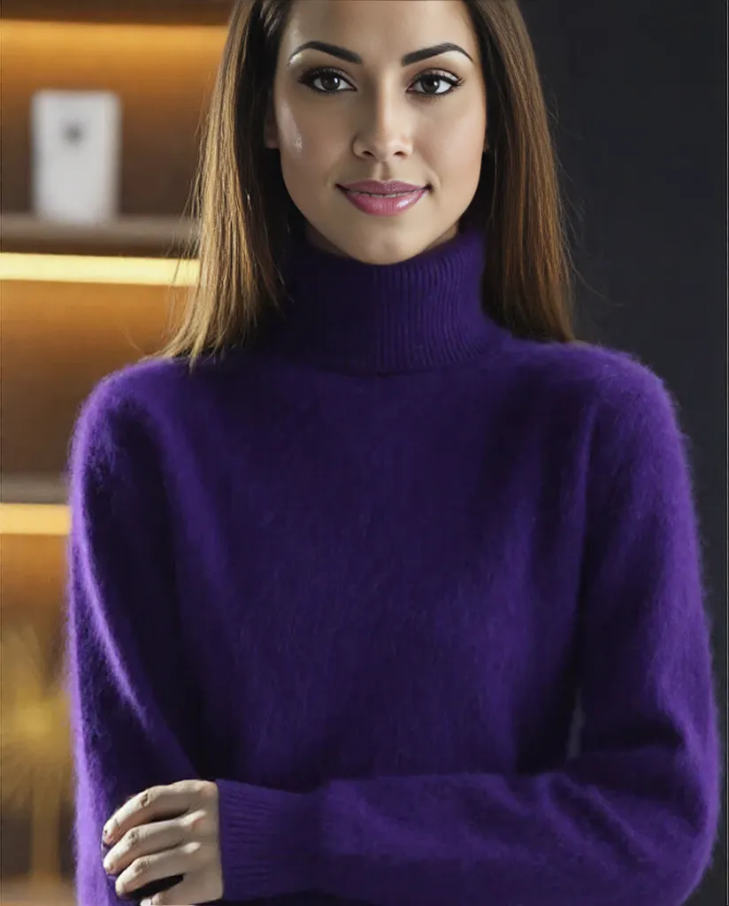 Lola | Women's High Neck Cashmere Sweater