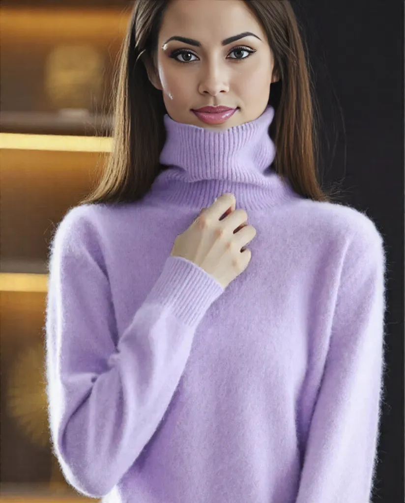 Lola | Women's High Neck Cashmere Sweater