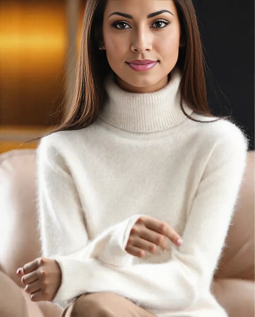 Lola | Women's High Neck Cashmere Sweater