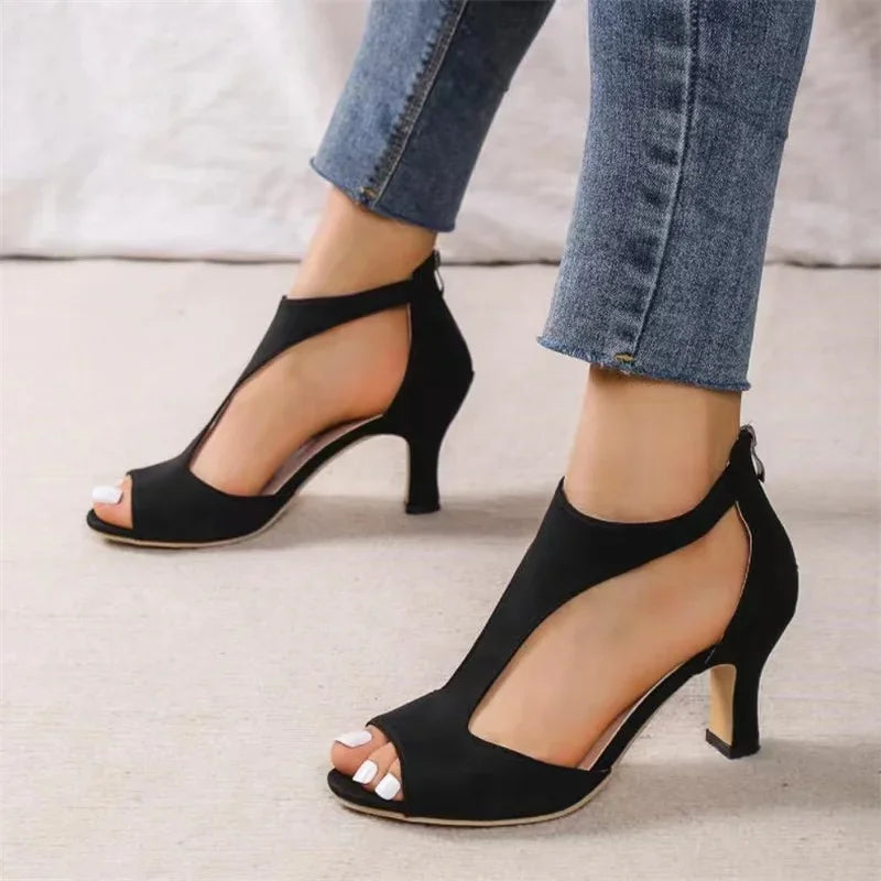 Cozy High-Heeled Shoes