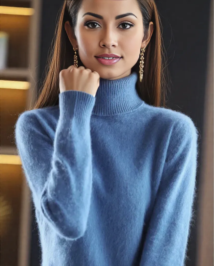 Lola | Women's High Neck Cashmere Sweater