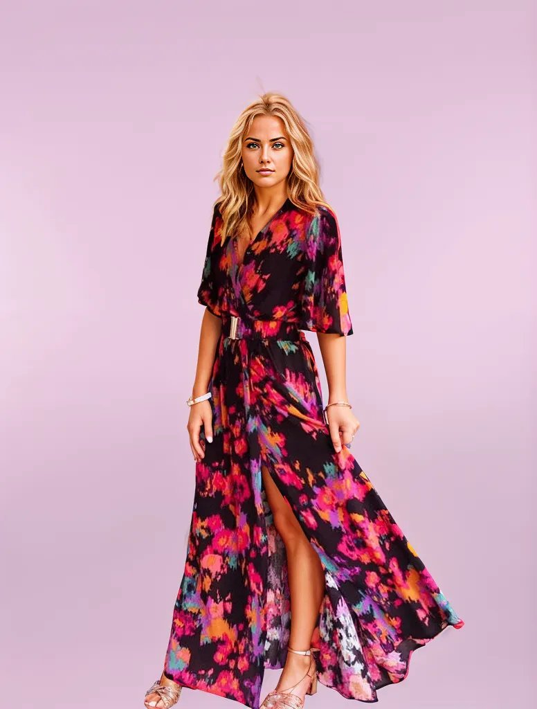 Mia | Elegant Maxi Wrap Dress