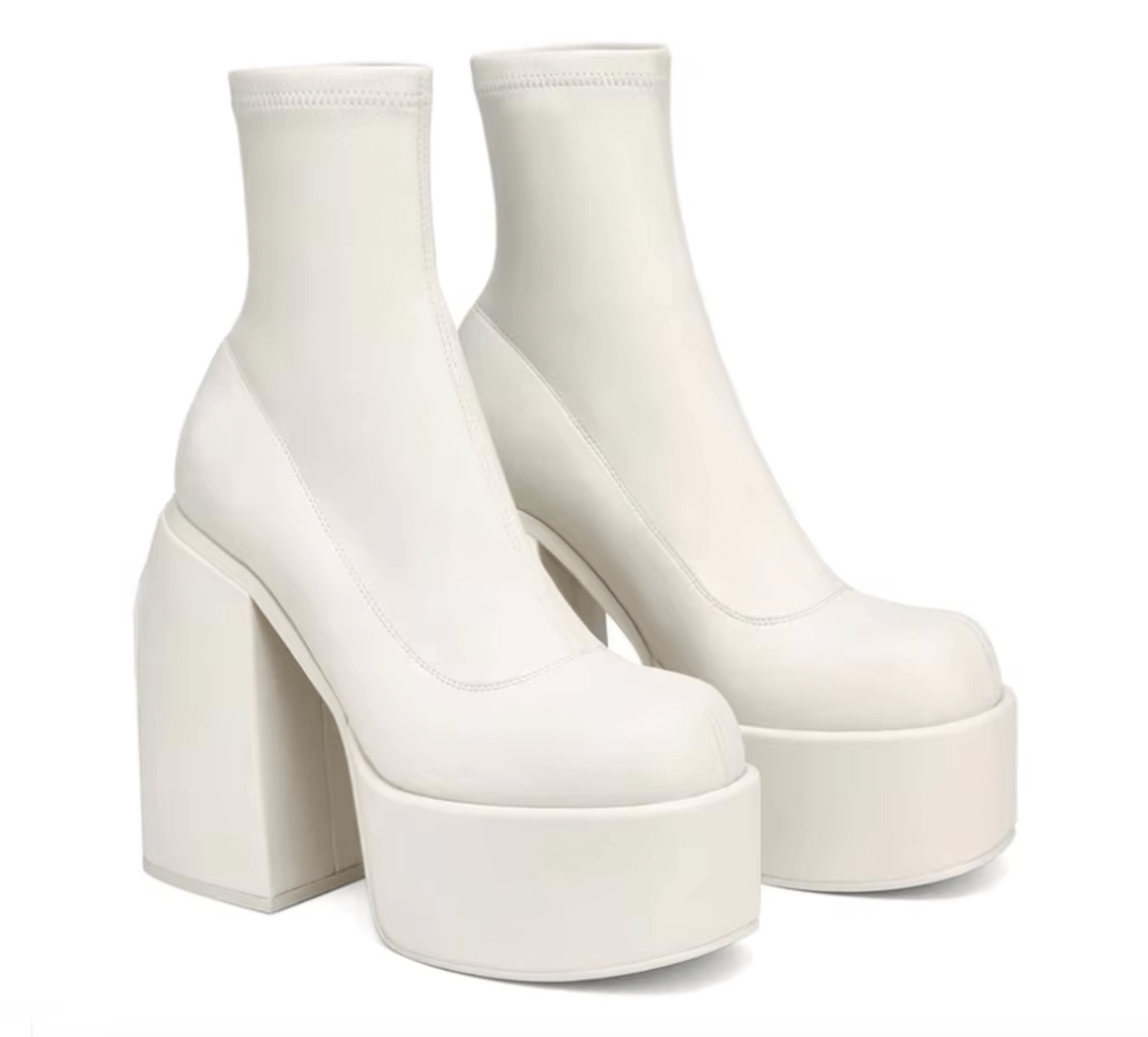 Chic and Cozy Women's PU Leather High-Heeled Boots