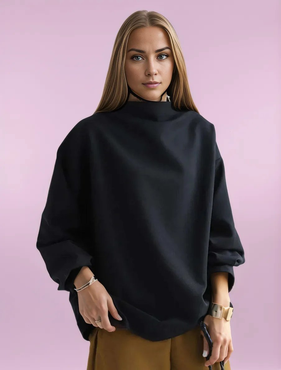 Snug High Neck Sweater