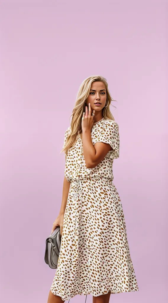 Stylish Women's Leopard Print Dress