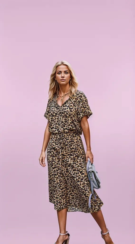 Stylish Women's Leopard Print Dress