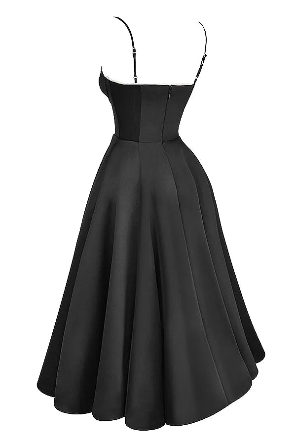 Black Christina Midi Dress